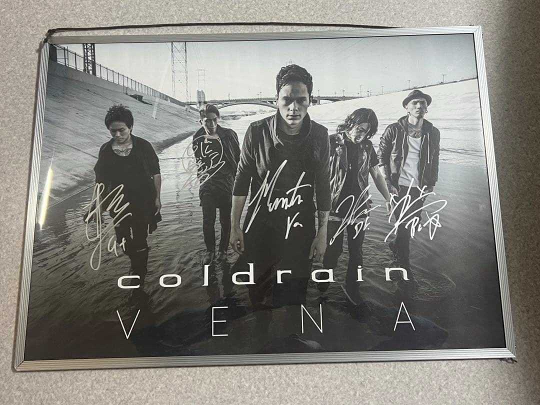 coldrain 直筆サイン　ポスター
