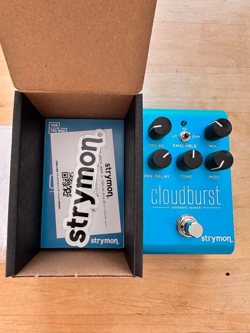 Strymon cloudburst アンビエントリバーブ　元箱あり