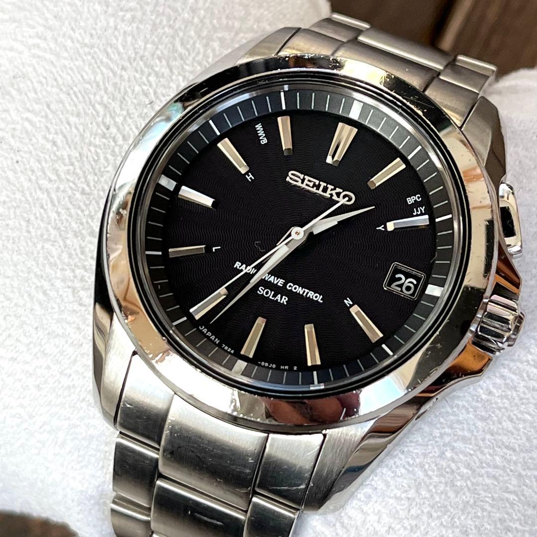 SEIKO ブライツ ソーラー電波 ブラック