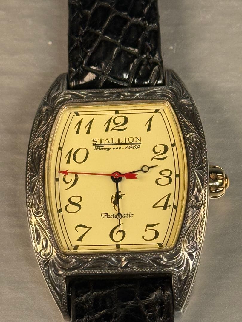 FUNNY 製STALLION 自動巻き腕時計 （Sterling925無垢)