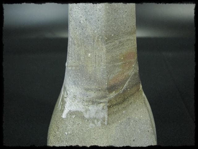 浦上善次 青備前 花入 花生 花器 華道具 重要文化財 茶道具  e35