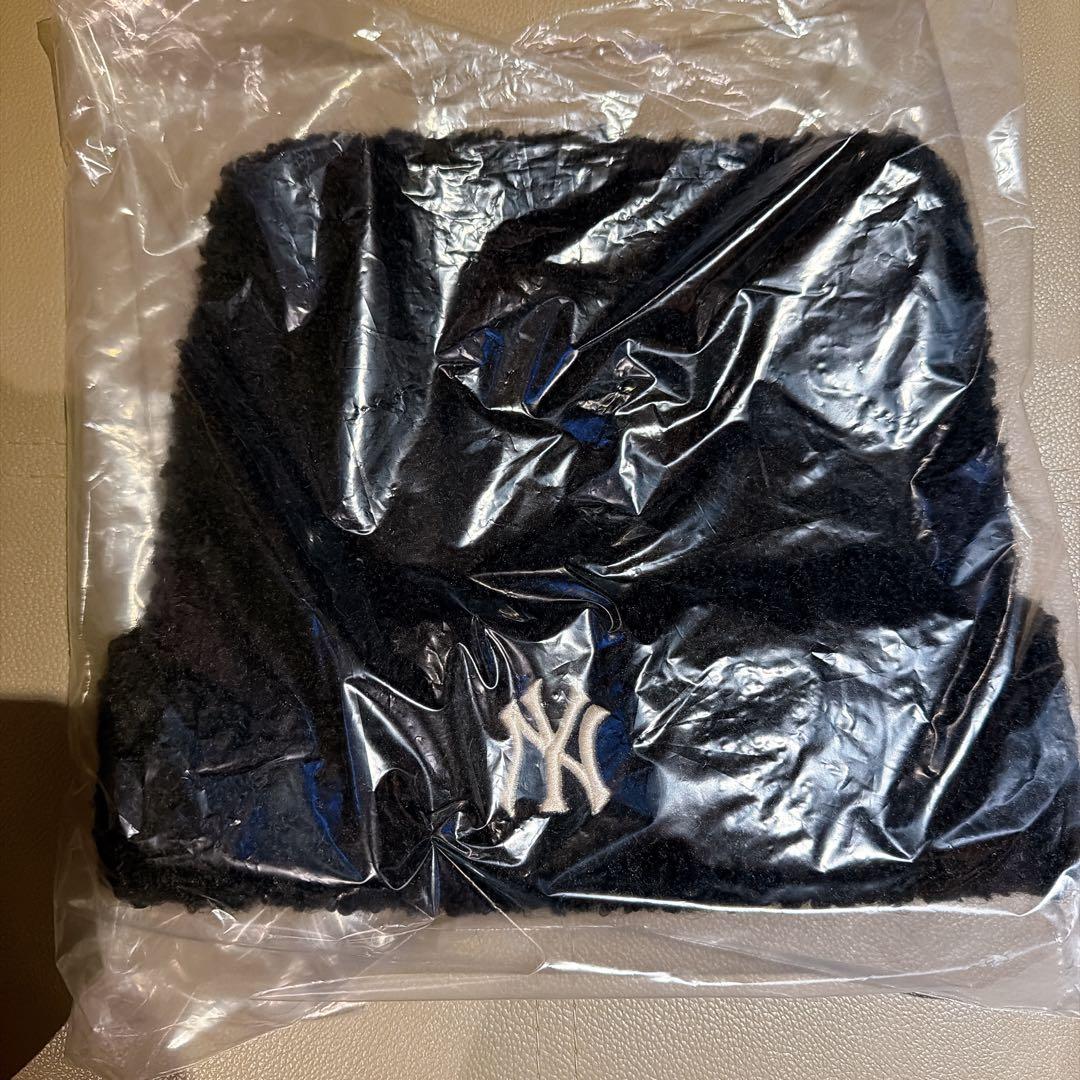 韓国限定 MLB ビーニーブラック 猫耳 ニット帽カリナ着用