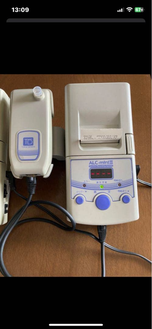 2台☆ 東海電子 ALC-mini Ⅲ アルコール測定器 アルコールチェッカー