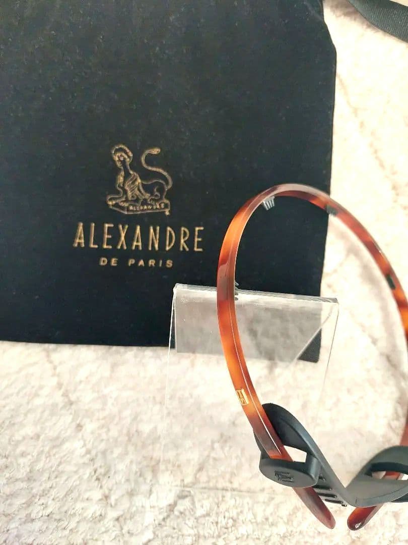 ALEXANDRE DE PARIS ブラウン ヘアバンド(5mm)
