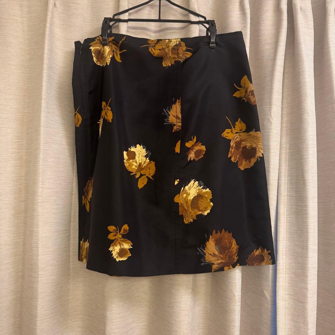 PRADA 花柄 フレアスカート 40