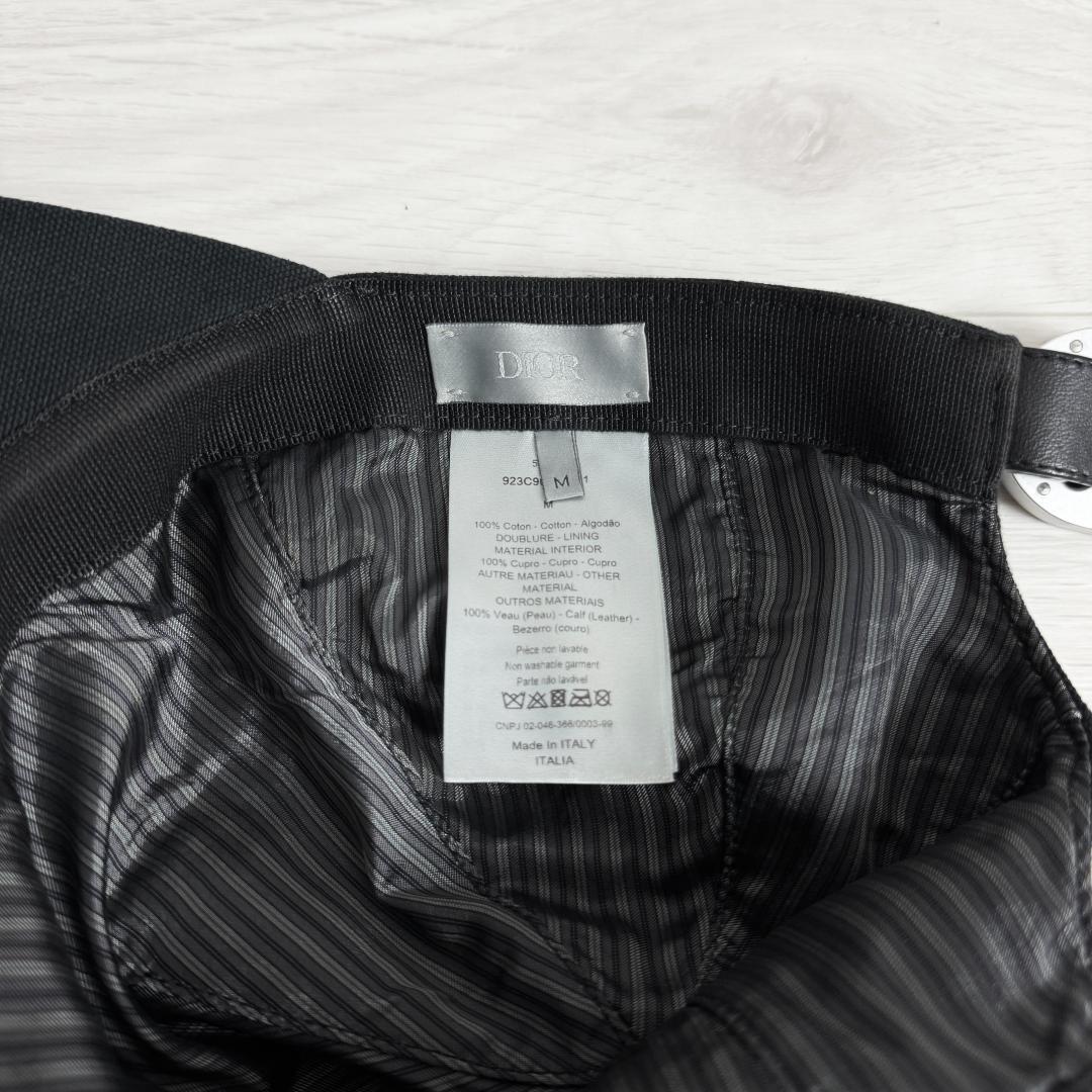 【高級☆高価モデル☆CDロゴ】ディオールオム メタルバックル キャップ 帽子