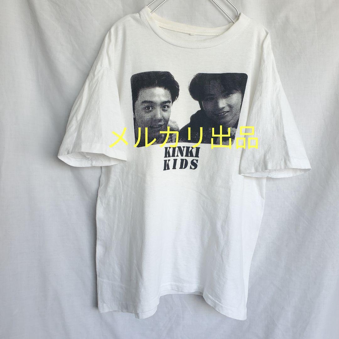 90's KinKi Kids 半袖 Tシャツ キンキキッズ ジャニーズ白黒