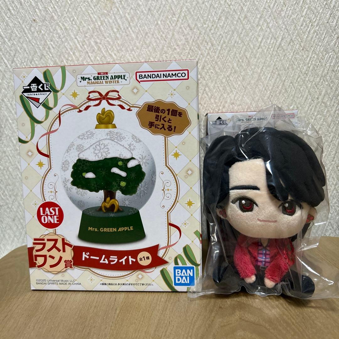 Mr. GREEN APPLE ドームライト ラストワン賞 ぬいぐるみマスコット