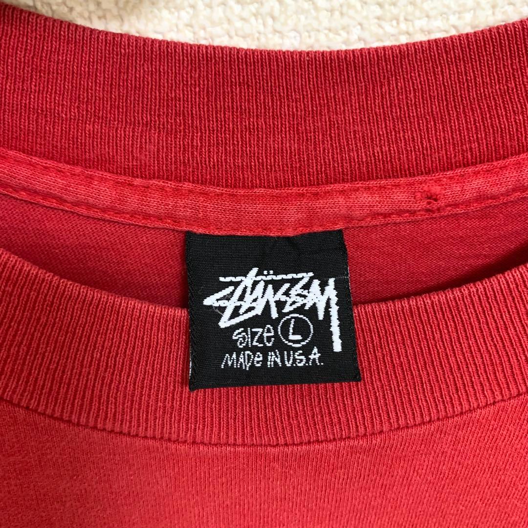 80s 前期 STUSSY USA製 黒タグ ラスタ ライオン Leo Tシャツ