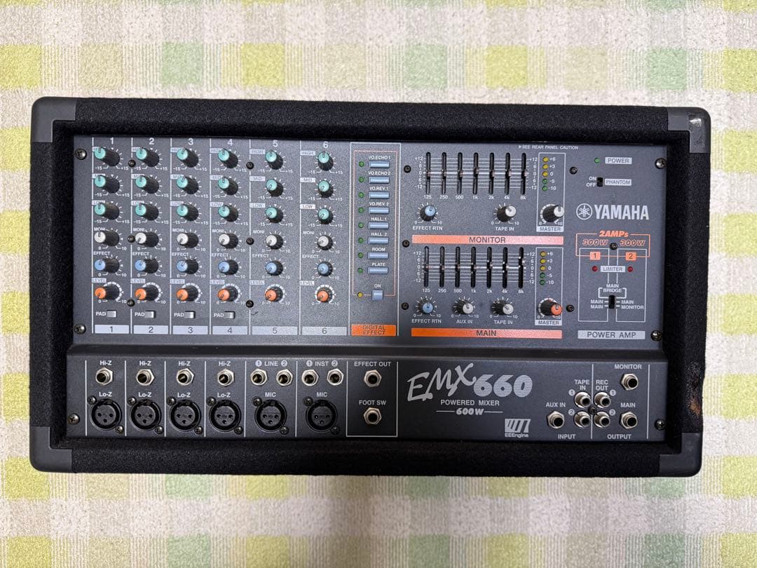 Yamaha EMX660 パワードミキサー 600W