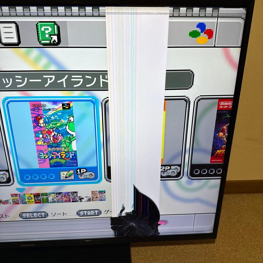 パナソニックテレビ　ジャンク品（液晶割れ等)