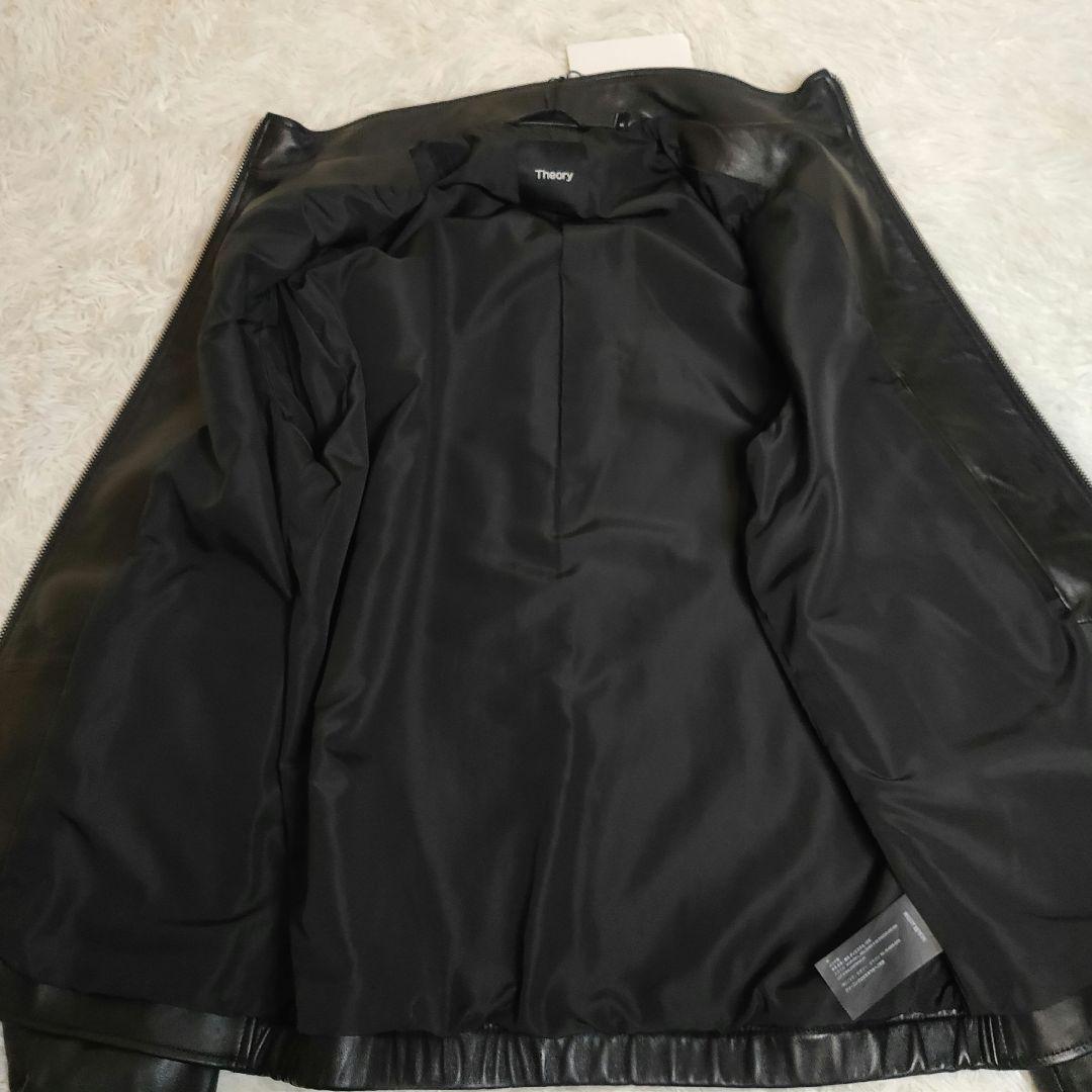 【高級・未使用品・23年モデル】セオリー レザージャケットMorvekL M 黒