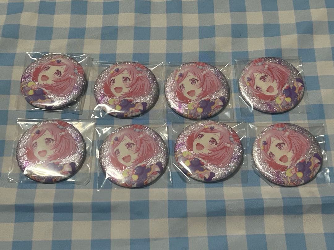 プロセカ 鳳えむ グリッター缶バッジ スマドリ 8個セット