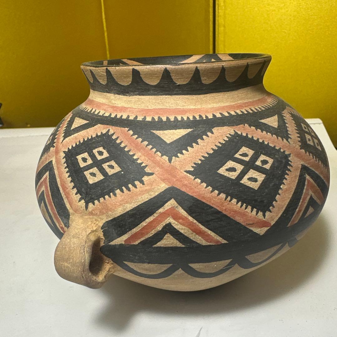 中国，骨董，彩陶，纪元前，陶器の丸型壺