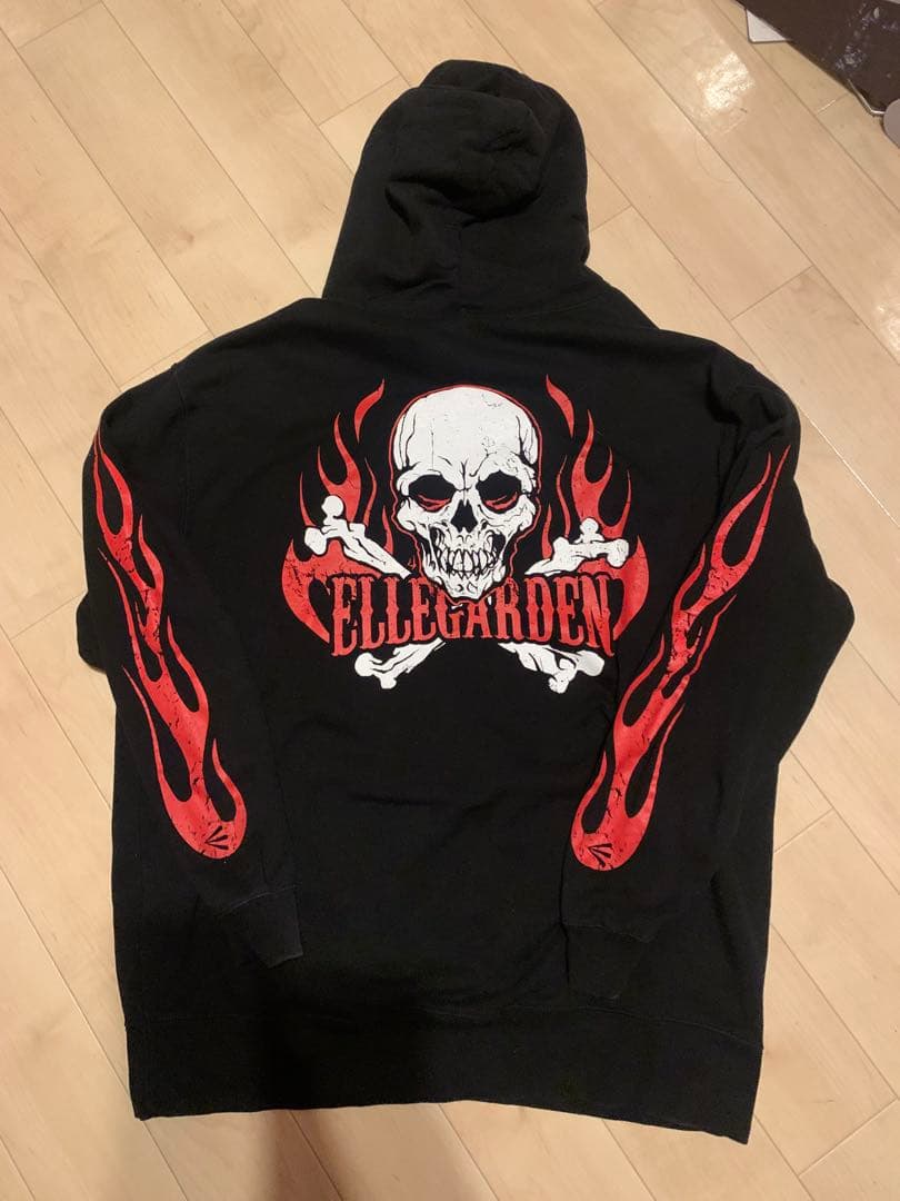 ELLEGARDEN スカルデザイン パーカー XL