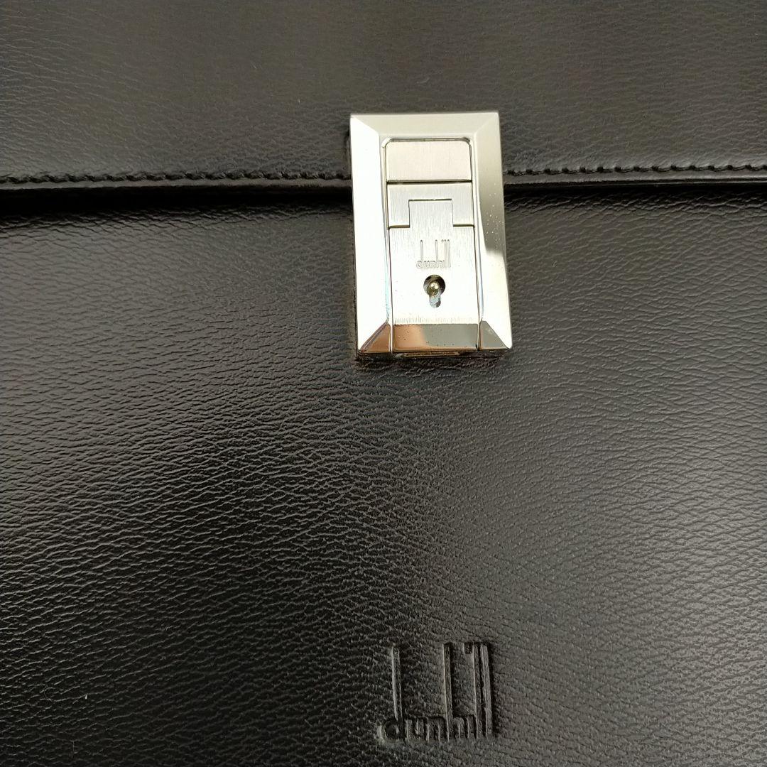 ✨️極美品✨　dunhill　ビジネスバッグ　黒　レザー　ロゴ