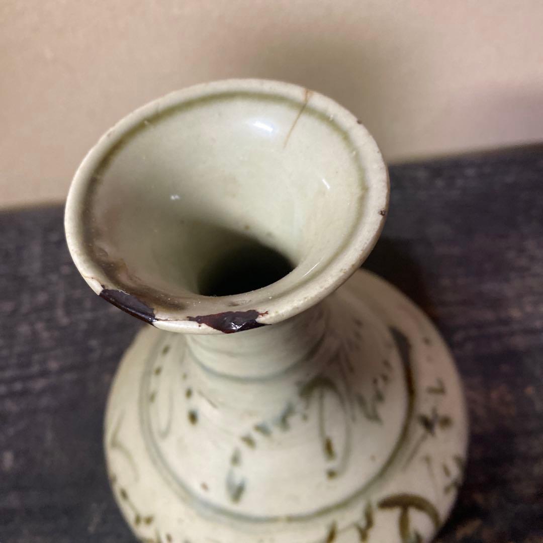 中国古玩　染付徳利17cm12cm