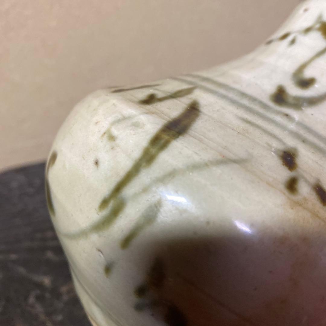 中国古玩　染付徳利17cm12cm