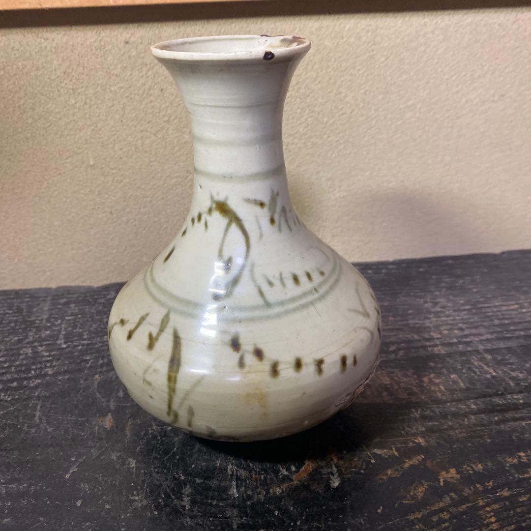 中国古玩　染付徳利17cm12cm