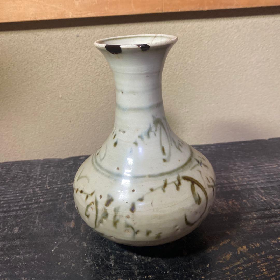 中国古玩　染付徳利17cm12cm