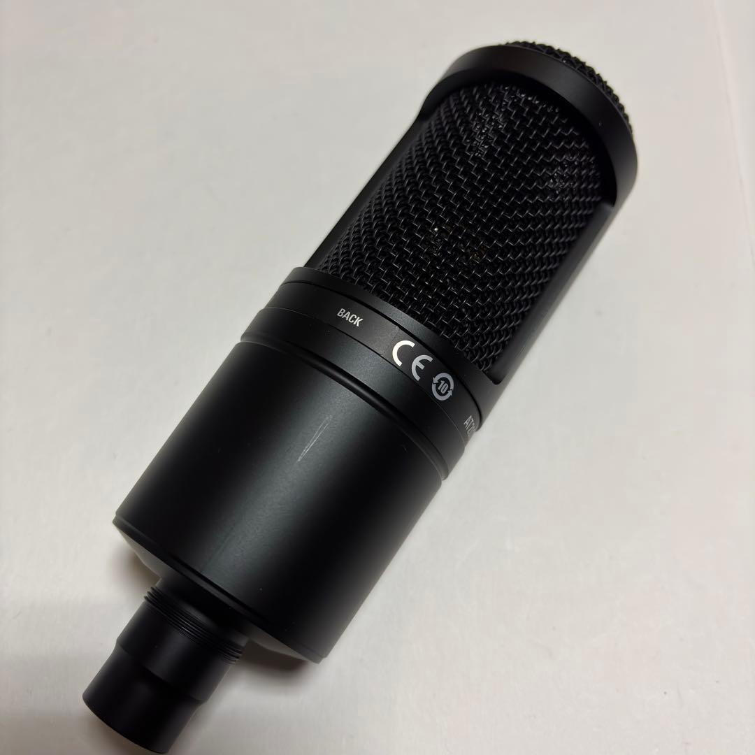 オーディオテクニカ　AT2020　コンデンサーマイク　XLR　ブラック