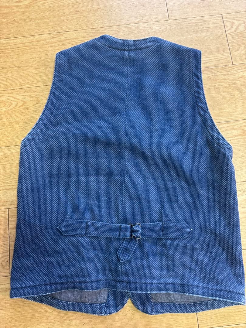 エイジング良好　桃太郎ジーンズ　刺し子ベスト　サイズ42