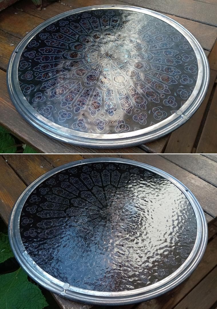 大判ノートルダム大聖堂(パリ)ステンドグラス 北のバラ窓 グラスマスターズr73