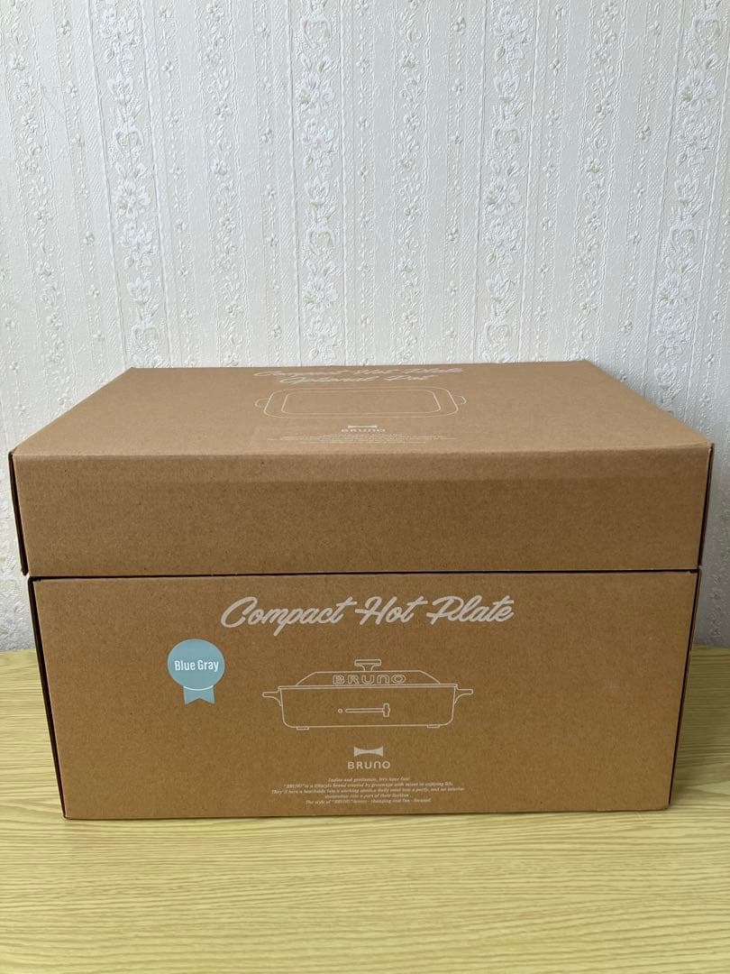 ブルーノ　コンパクトホットプレート ブルーグレー　セラミックコート鍋