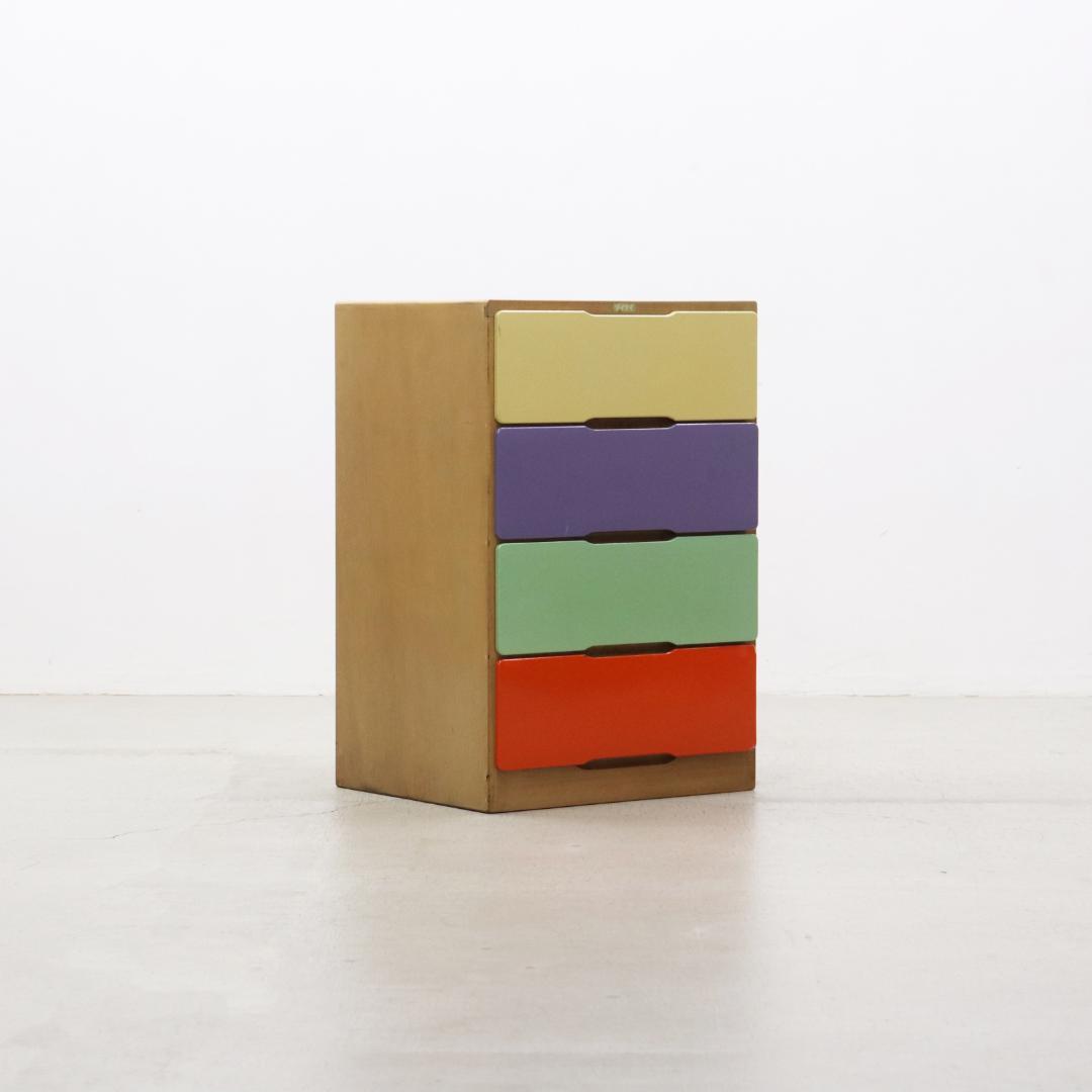 レトロ ポップ カラフル チェスト 箪笥 たんす 収納 仕分け 引き出し