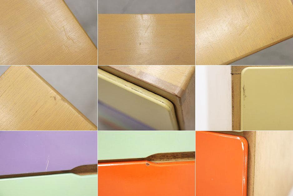 レトロ ポップ カラフル チェスト 箪笥 たんす 収納 仕分け 引き出し