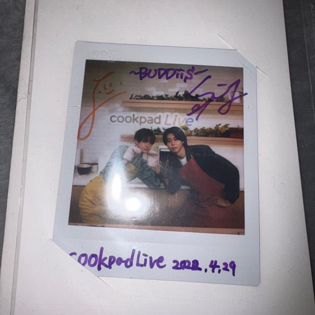 BUDDiiS クックパッドライブ 当選品 サイン入りチェキ