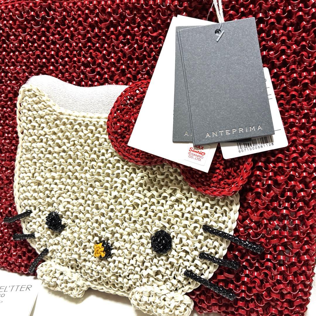 アンテプリマ ハローキティ/スクエア ラージ/マットレッド 新品未使用品