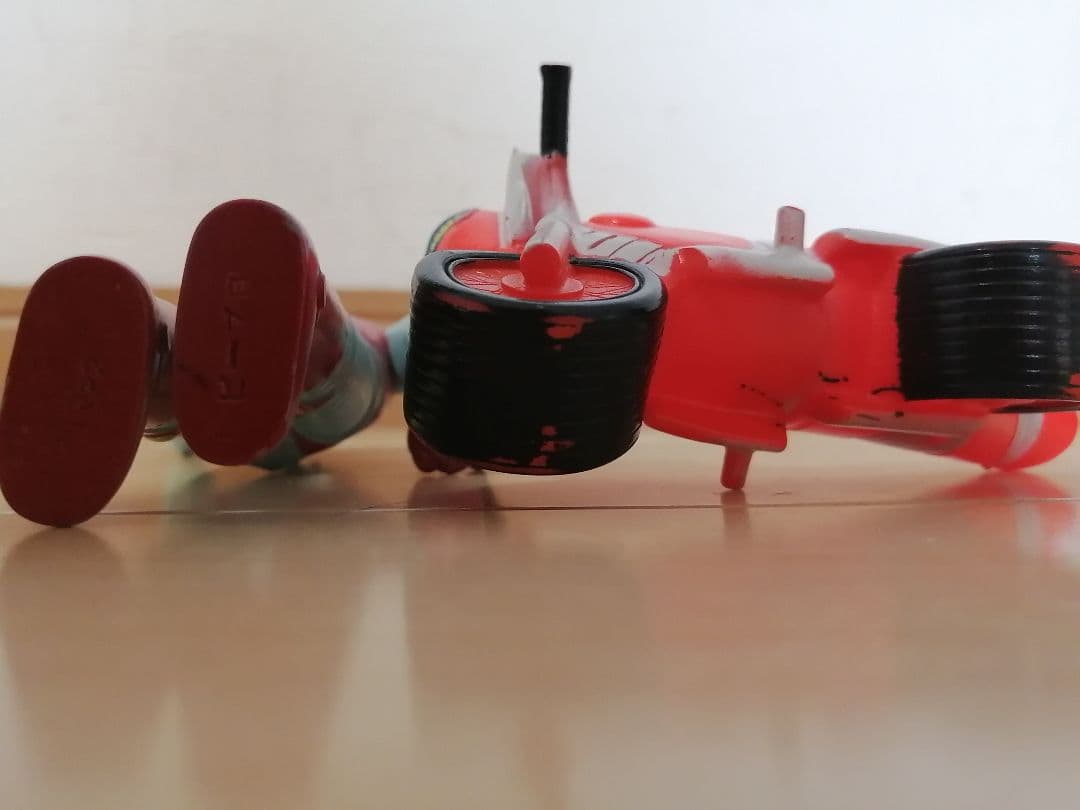 昭和レトロソフビ、電人ザボーガーフィギュアとバイクセット当時物