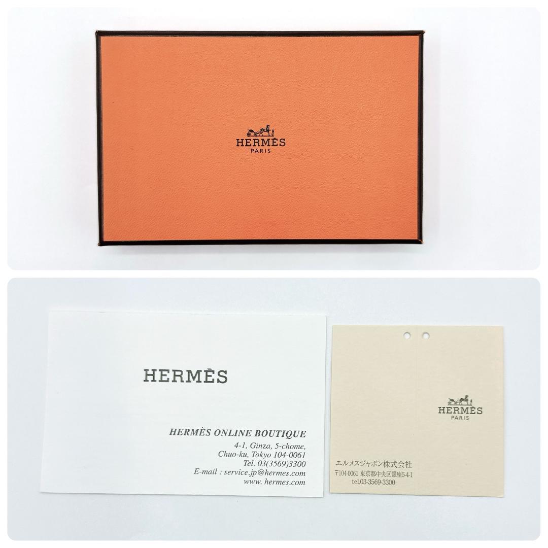 エルメス カルヴィ デュオ カードケース ミニ財布 小銭入れ Z シェブルミゾル