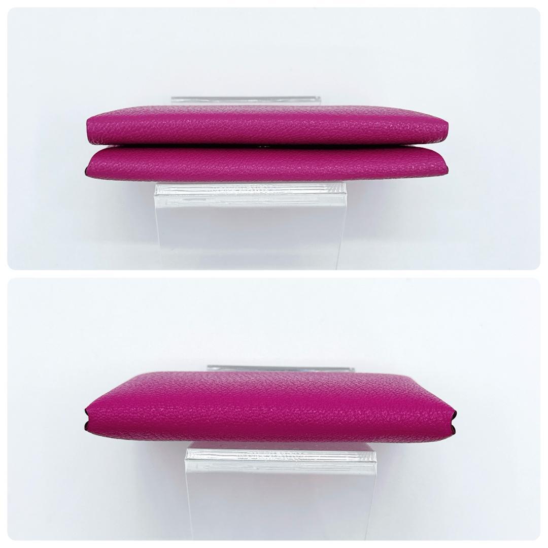 エルメス カルヴィ デュオ カードケース ミニ財布 小銭入れ Z シェブルミゾル