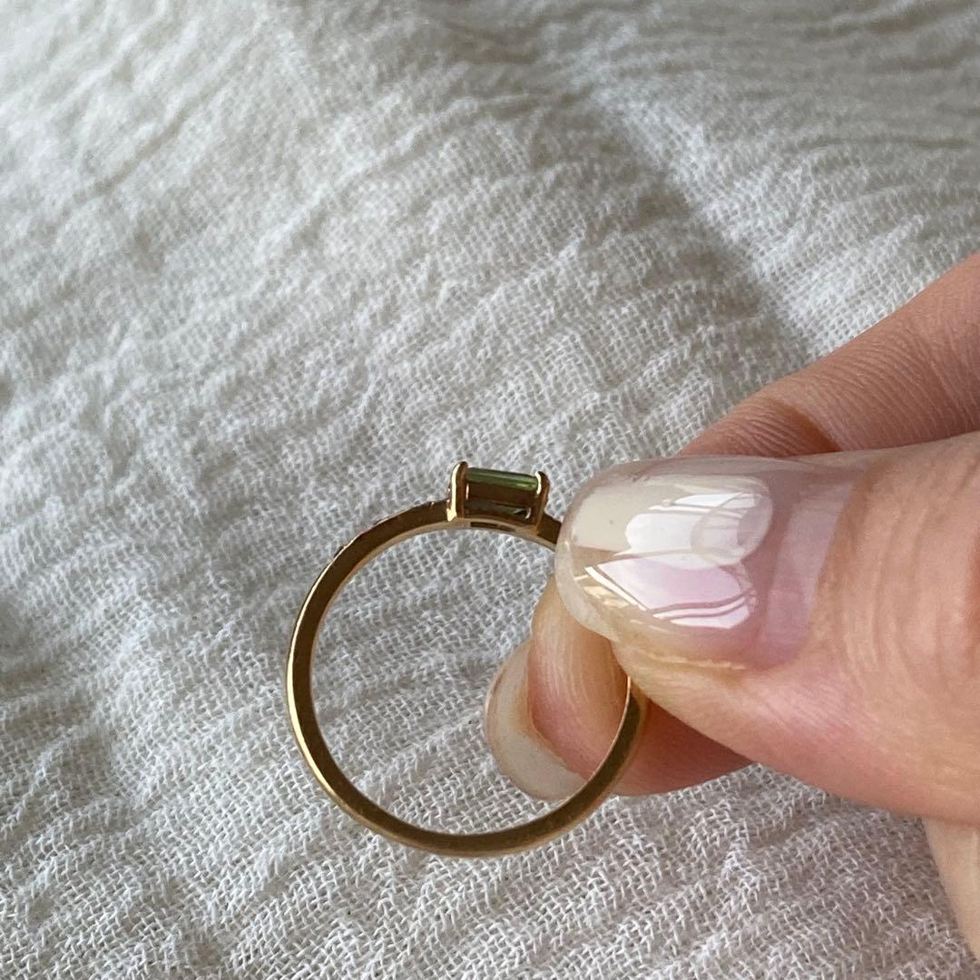 dress a dress 18Kゴールド リング　ペリドット✖️サファイア