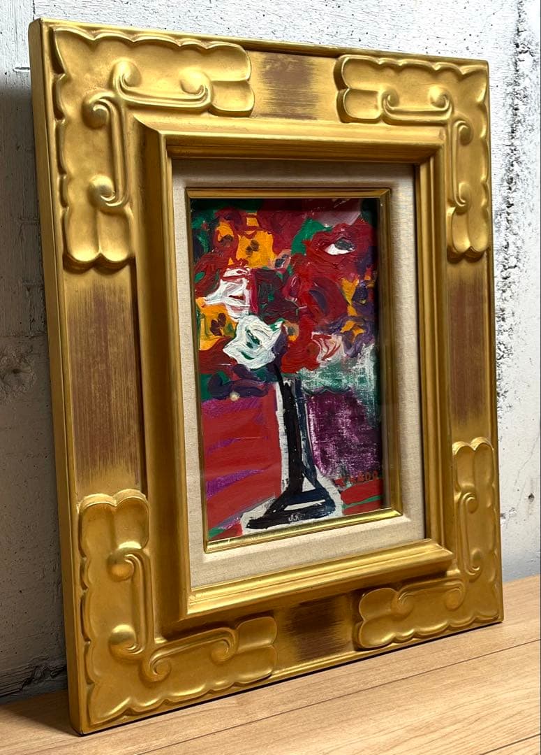 角卓 Taku kado 「華(幼花)」油絵 油彩 肉筆 / 真作保証