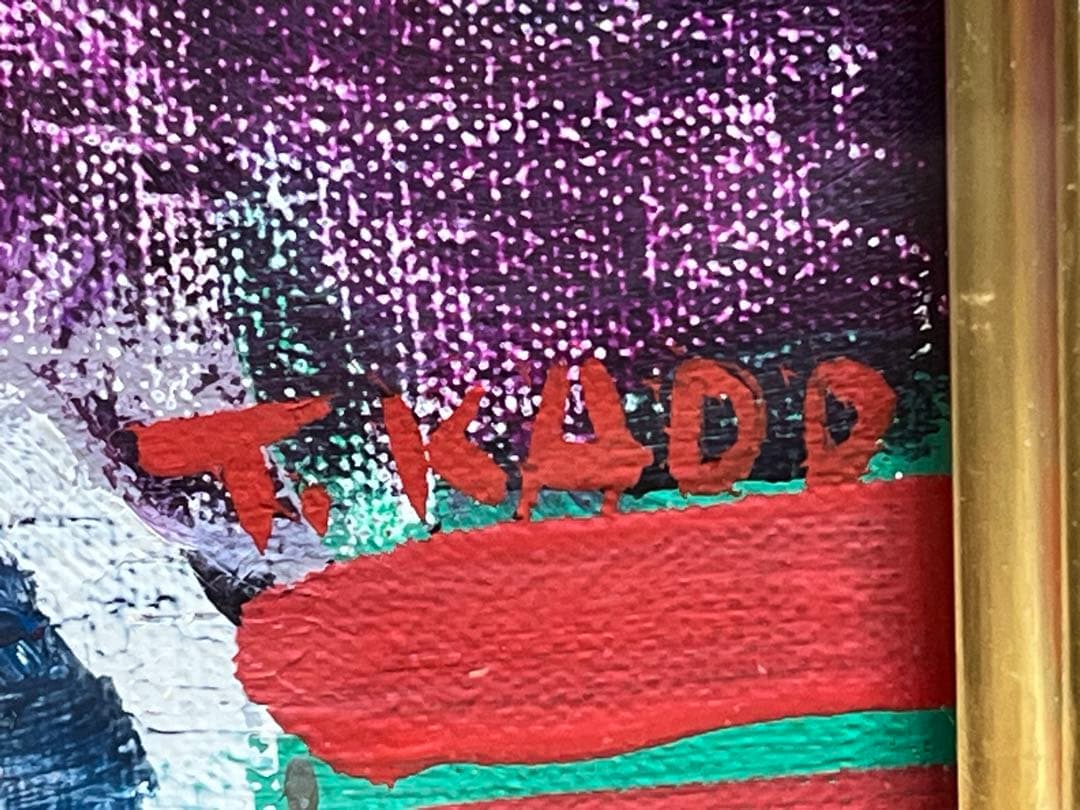 角卓 Taku kado 「華(幼花)」油絵 油彩 肉筆 / 真作保証