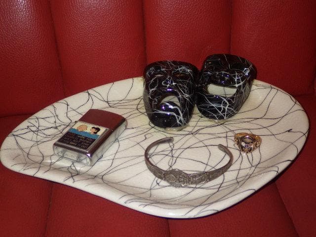 50'S★ツーフェイス★ディッシュ★16★ビンテージ★ジュエリートレイ★小物入れ