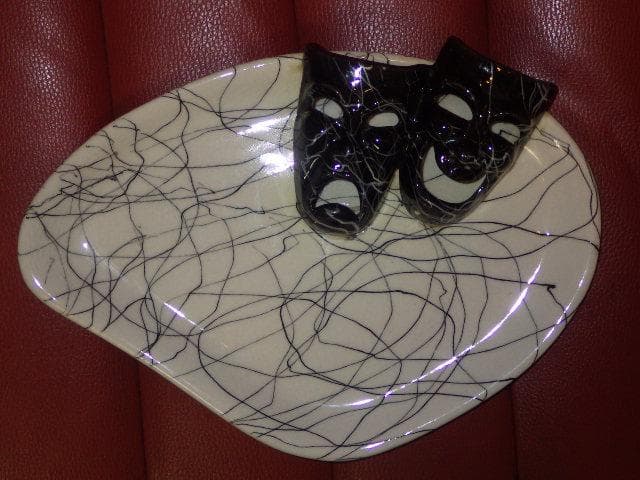 50'S★ツーフェイス★ディッシュ★16★ビンテージ★ジュエリートレイ★小物入れ