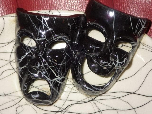 50'S★ツーフェイス★ディッシュ★16★ビンテージ★ジュエリートレイ★小物入れ