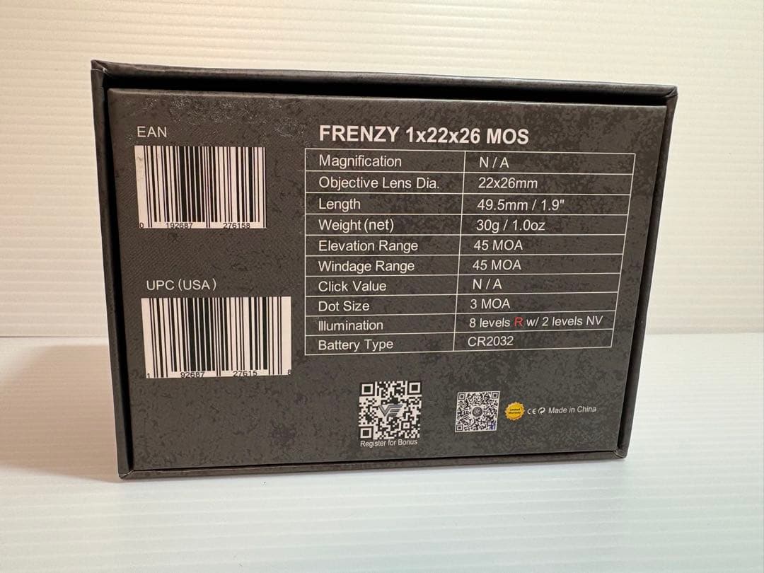 VectorOptics FRENZY 1×22×26 MOS