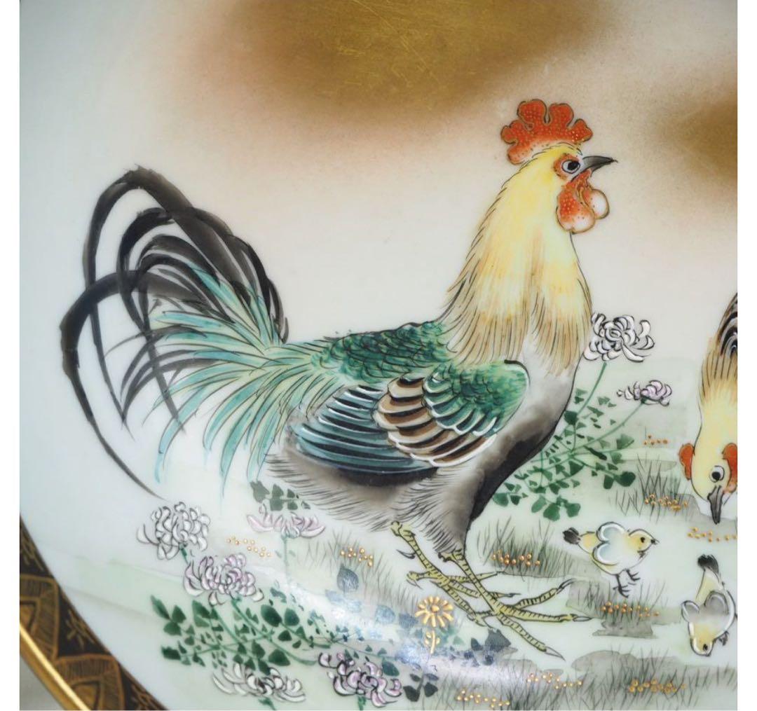 送料無料明治時代　九谷焼の名工『笹田友山』製 　鉢 径18ｃｍ　本物保証　茶道具