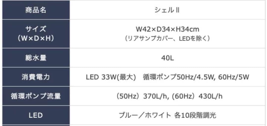 【新品未使用】ORCA シェル2水槽 LEDライト付き キューブ型