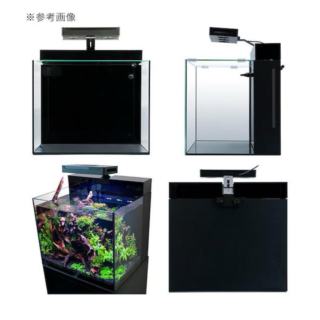 【新品未使用】ORCA シェル2水槽 LEDライト付き キューブ型