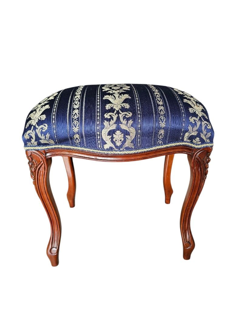 猫脚 アンティーク オットマン チェア スツール 姫家具 ロココ調