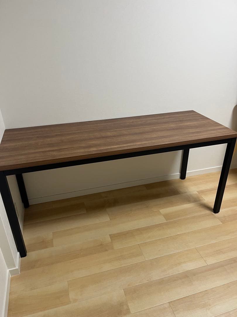 シンプルモダン 木製デスク ブラウン
