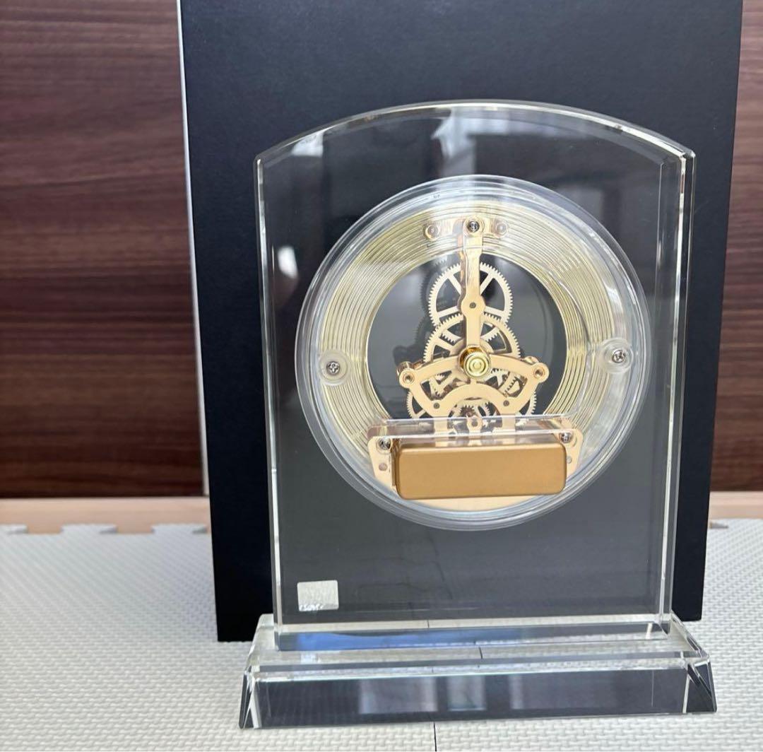 ナルミ　ガラス製置き時計