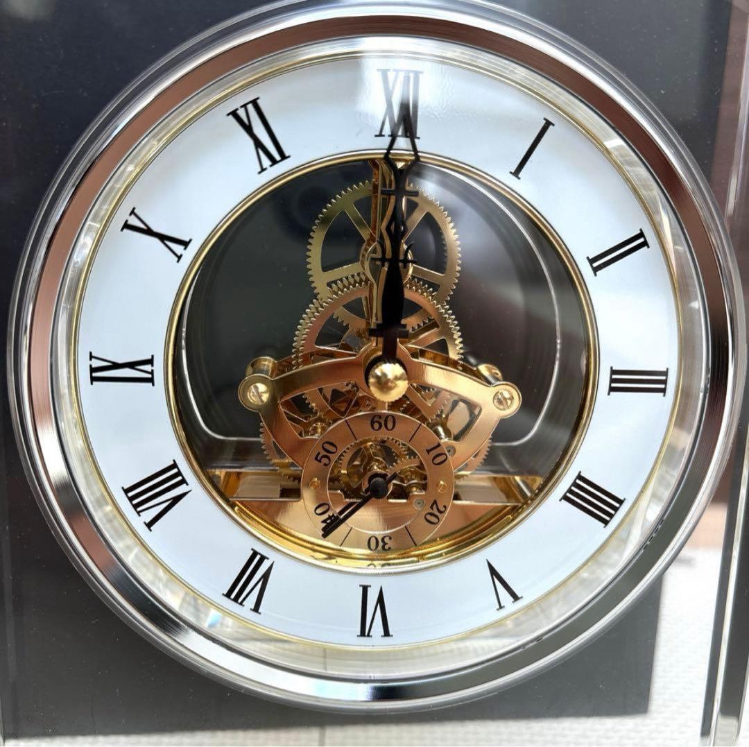 ナルミ　ガラス製置き時計