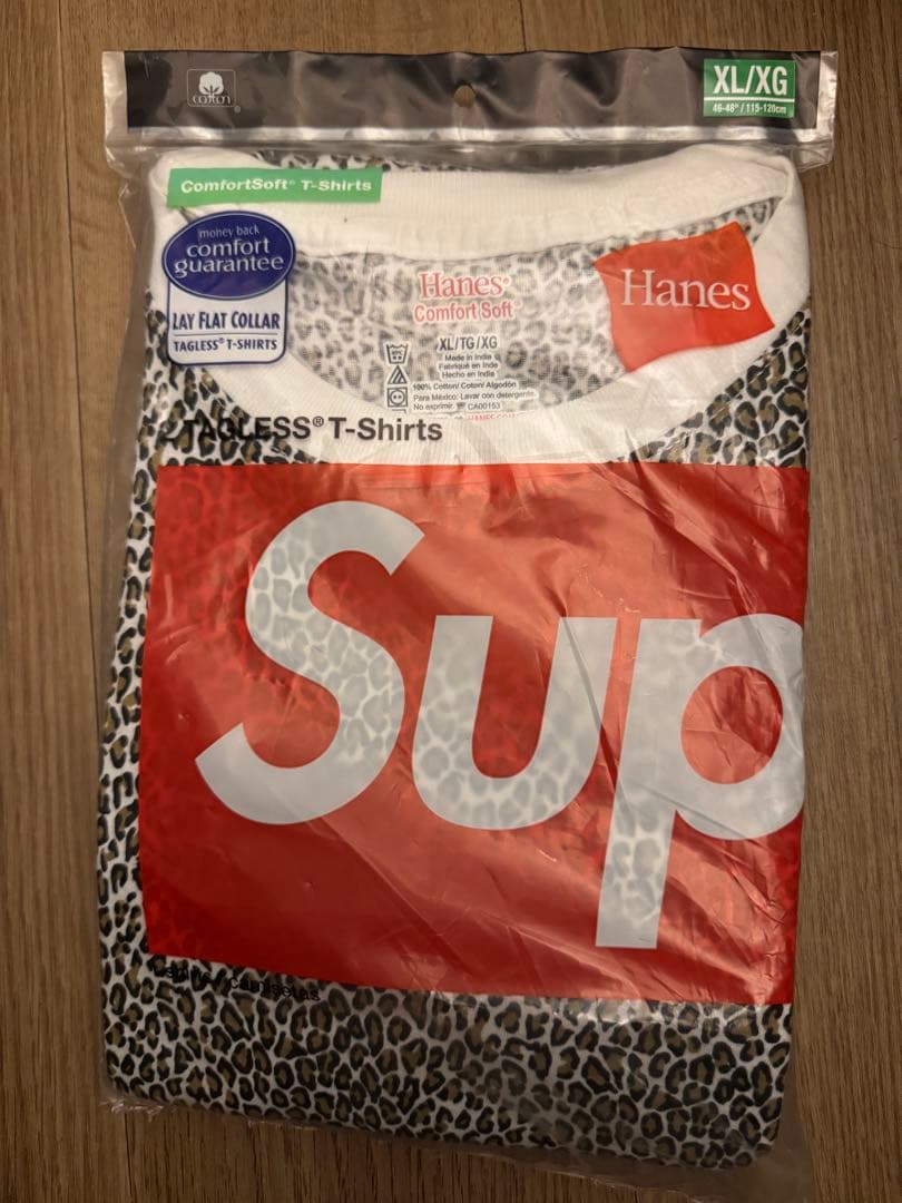 Supreme Hanes Leopard Tagless Tees 2枚セット